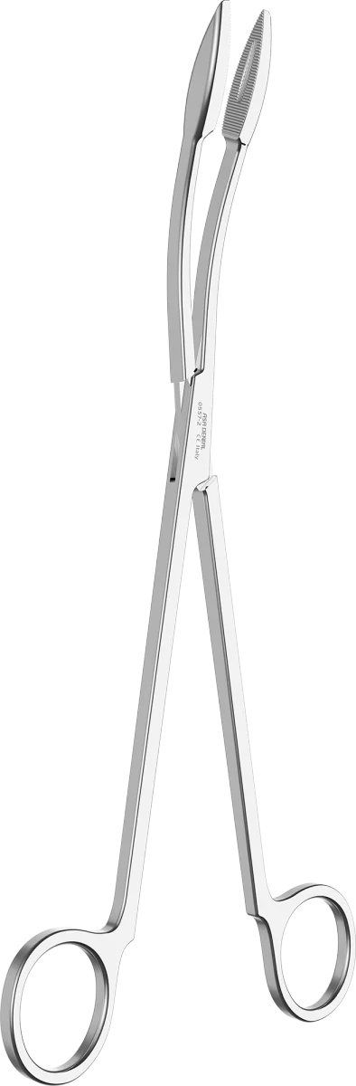 Pinza portatamponi GrossMaier curva cm25
