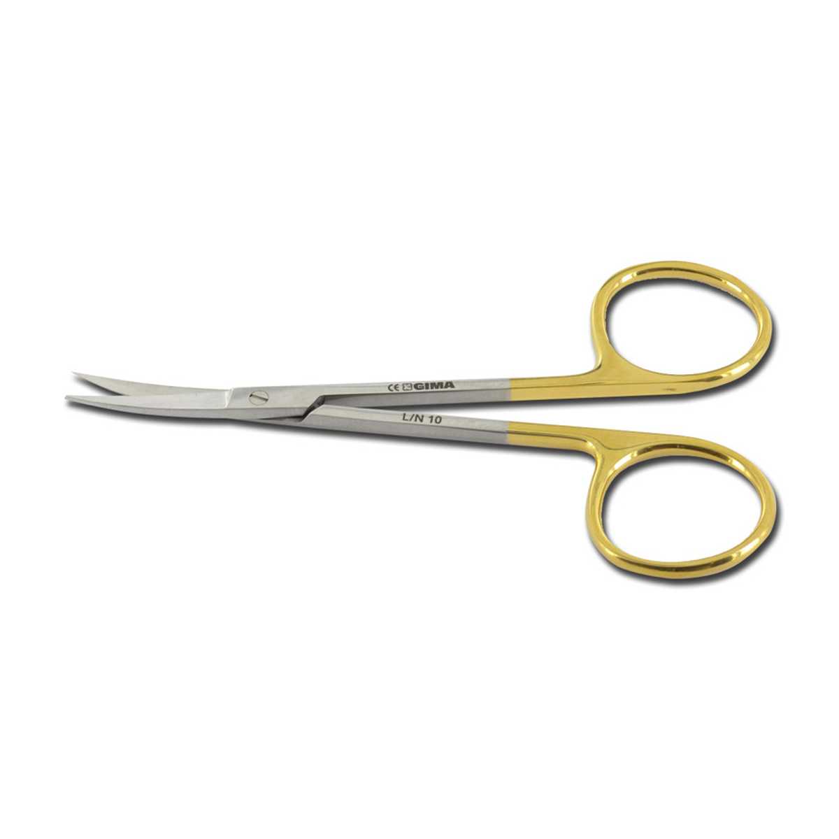 FORBICI IRIS IN CARBURO DI TUNGSTENO CURVE 11,5 cm