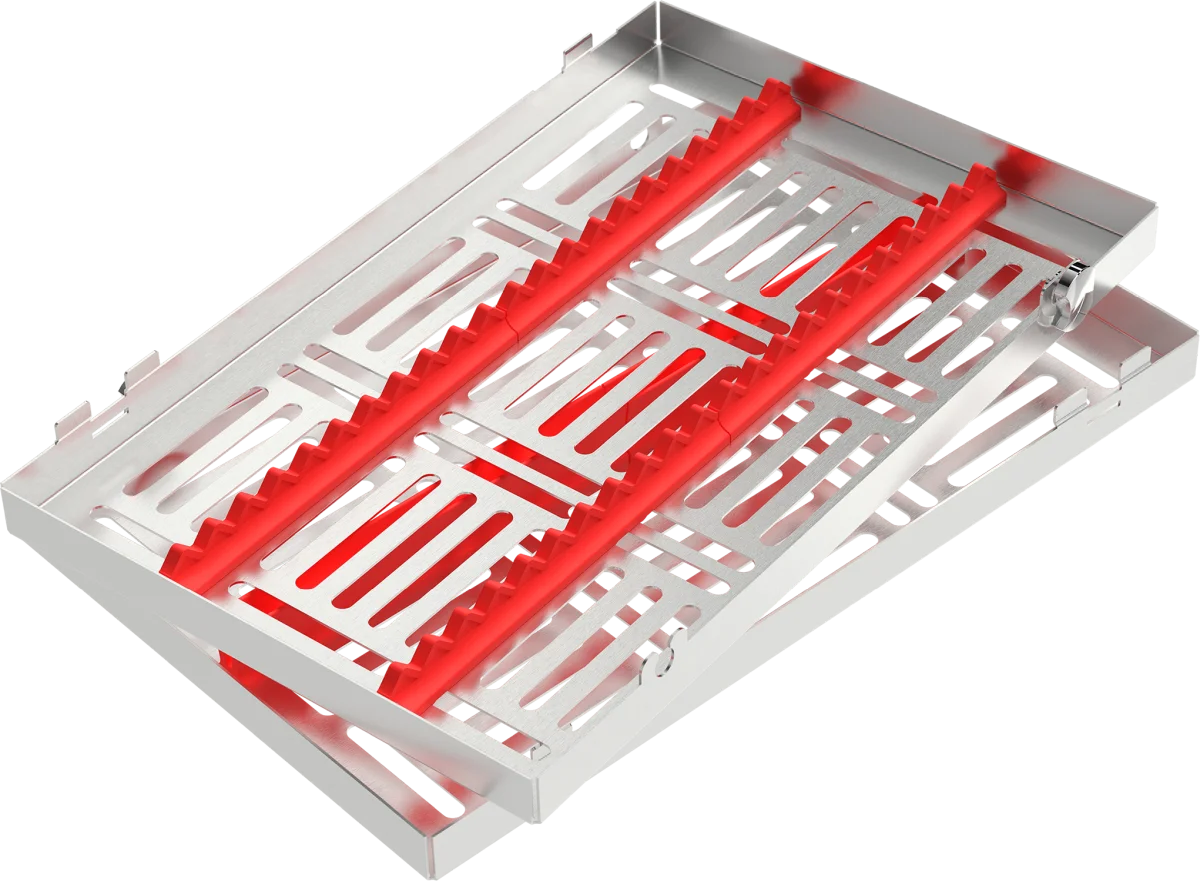 Locking tray per 20 strumenti (rosso)