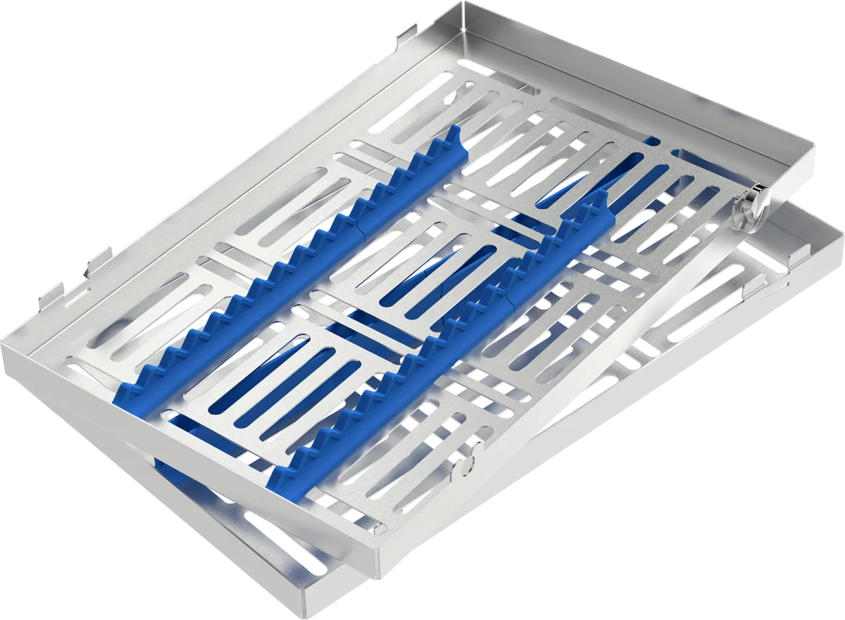 Locking tray per 15 strumenti (blu)