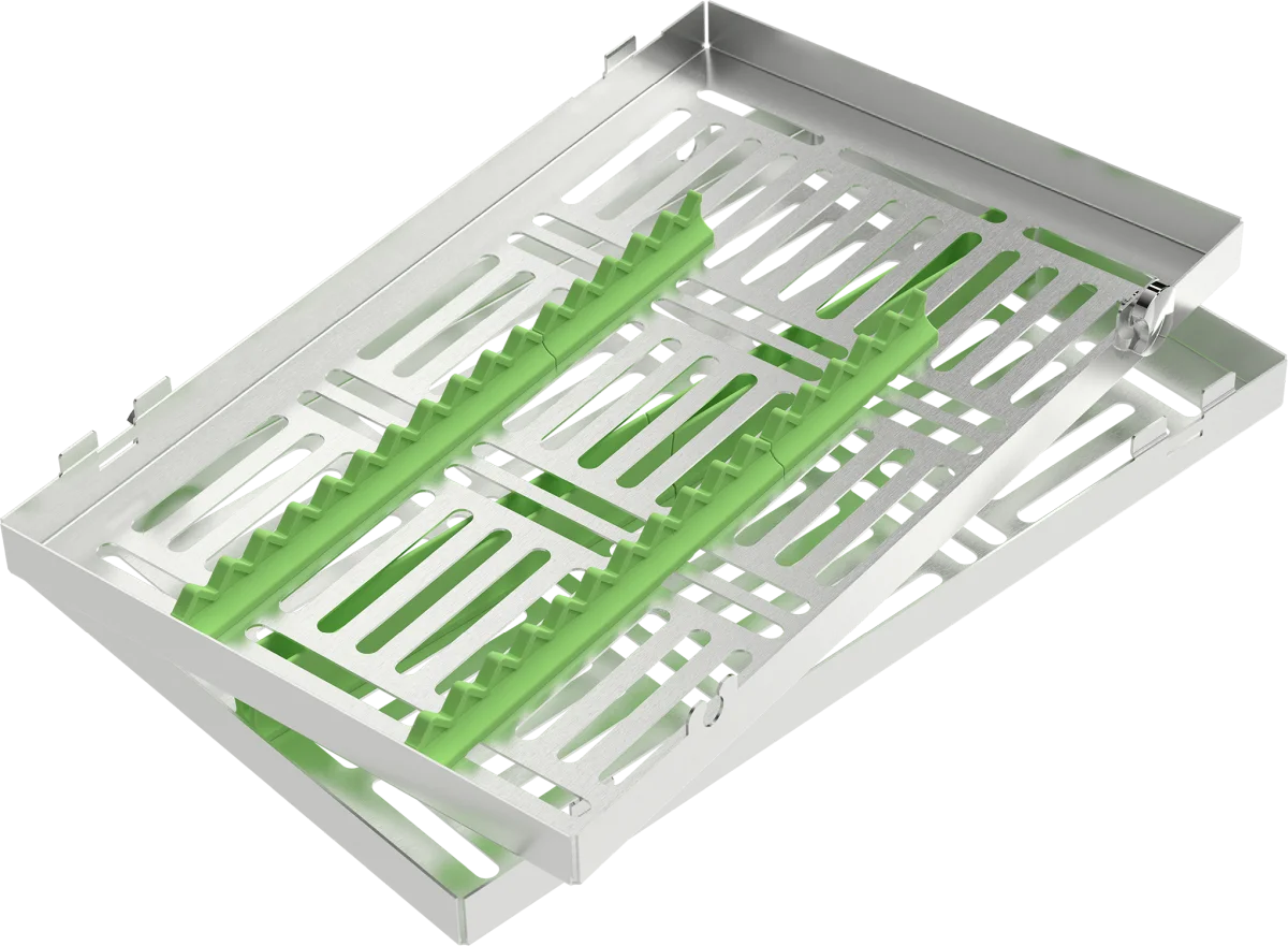 Locking tray per 15 strumenti (verde)