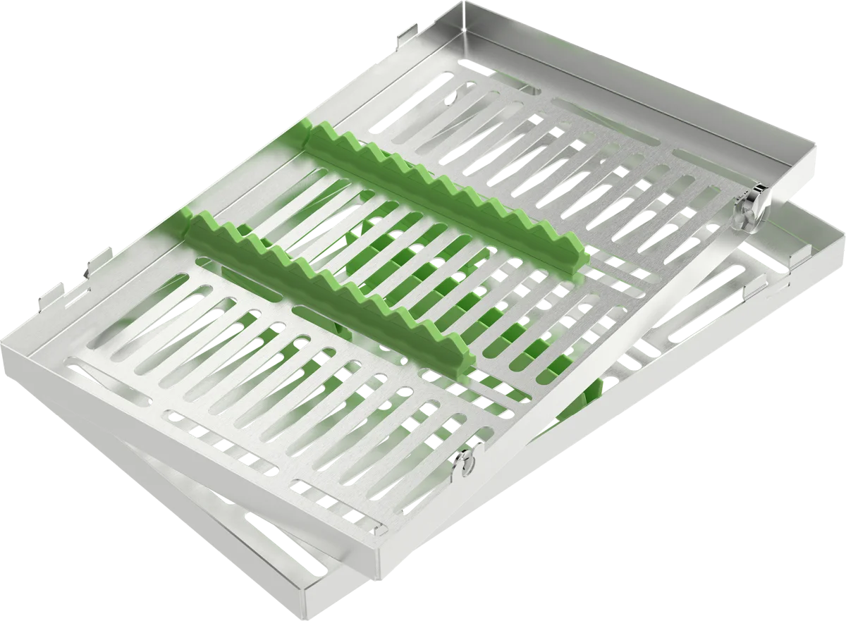 Locking tray per 10 strumenti (verde)