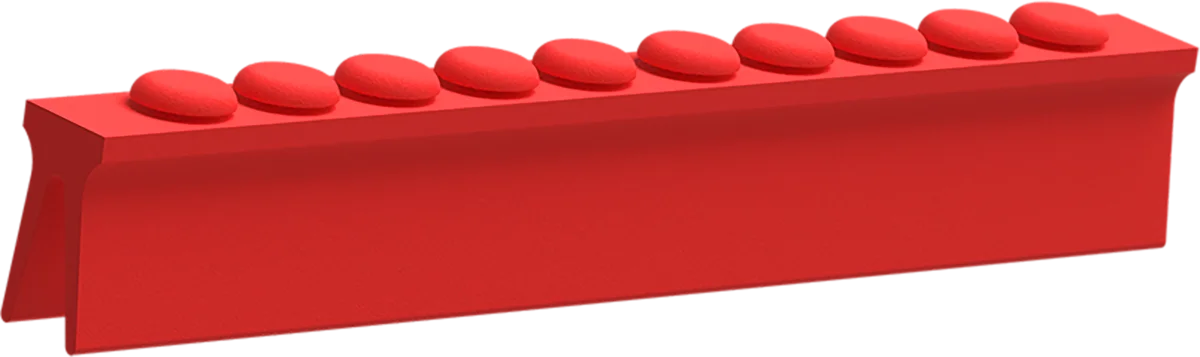 Locking tray Silicone x 10 (rosso)