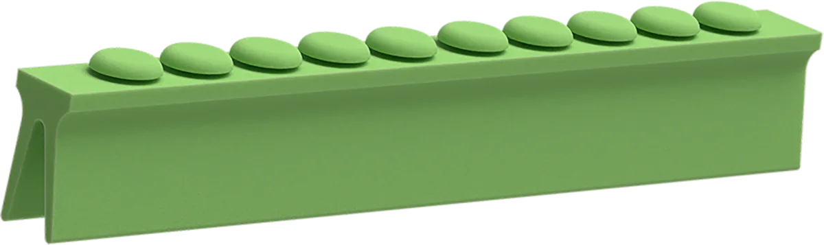Locking tray Silicone x 10 (verde)