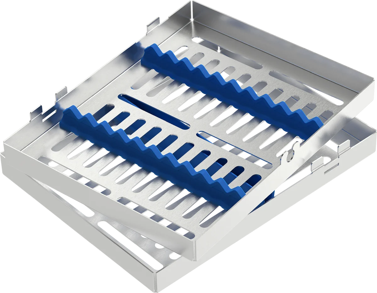 Locking tray per 10 strumenti (blu)
