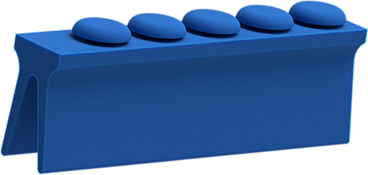 Locking tray Silicone x 5 (blu)
