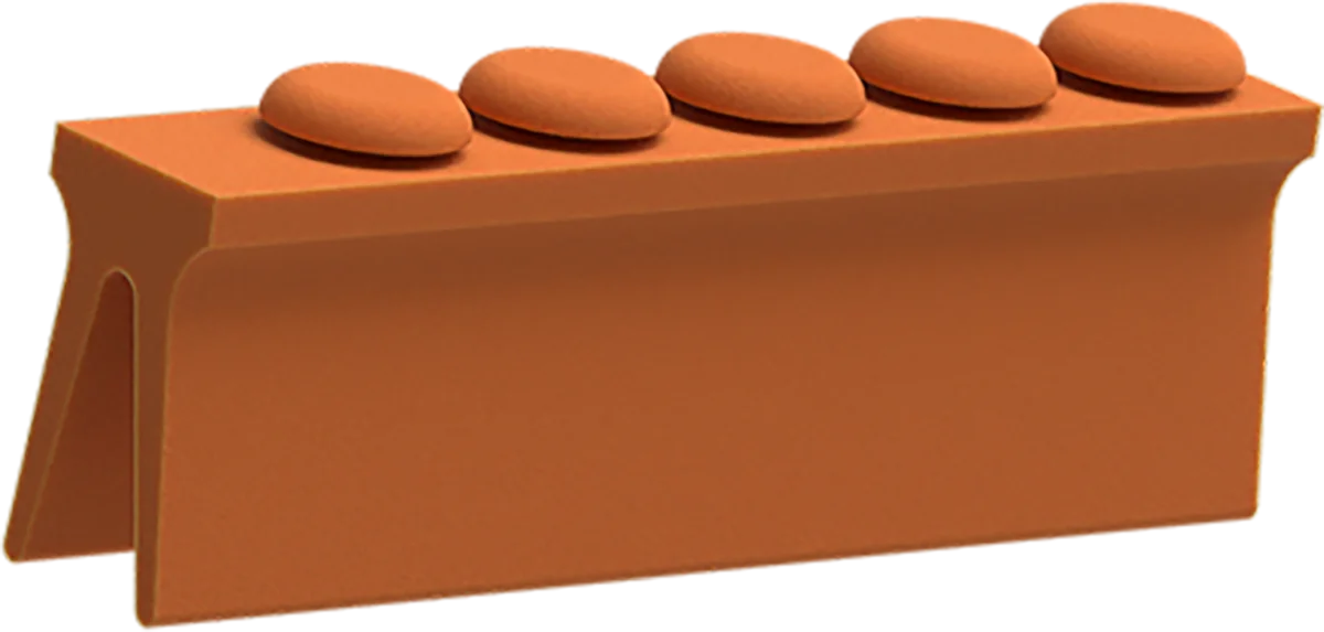 Locking tray Silicone x 5 (arancione)