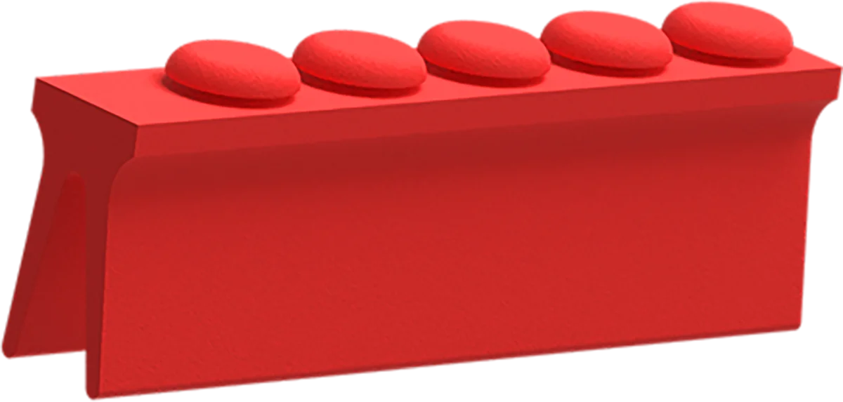 Locking tray Silicone x 5 (rosso)