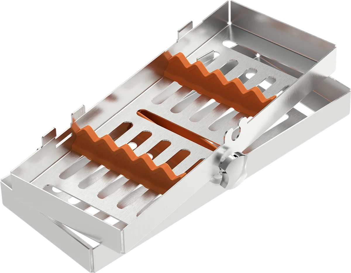 Locking tray per 5 strumenti, arancione
