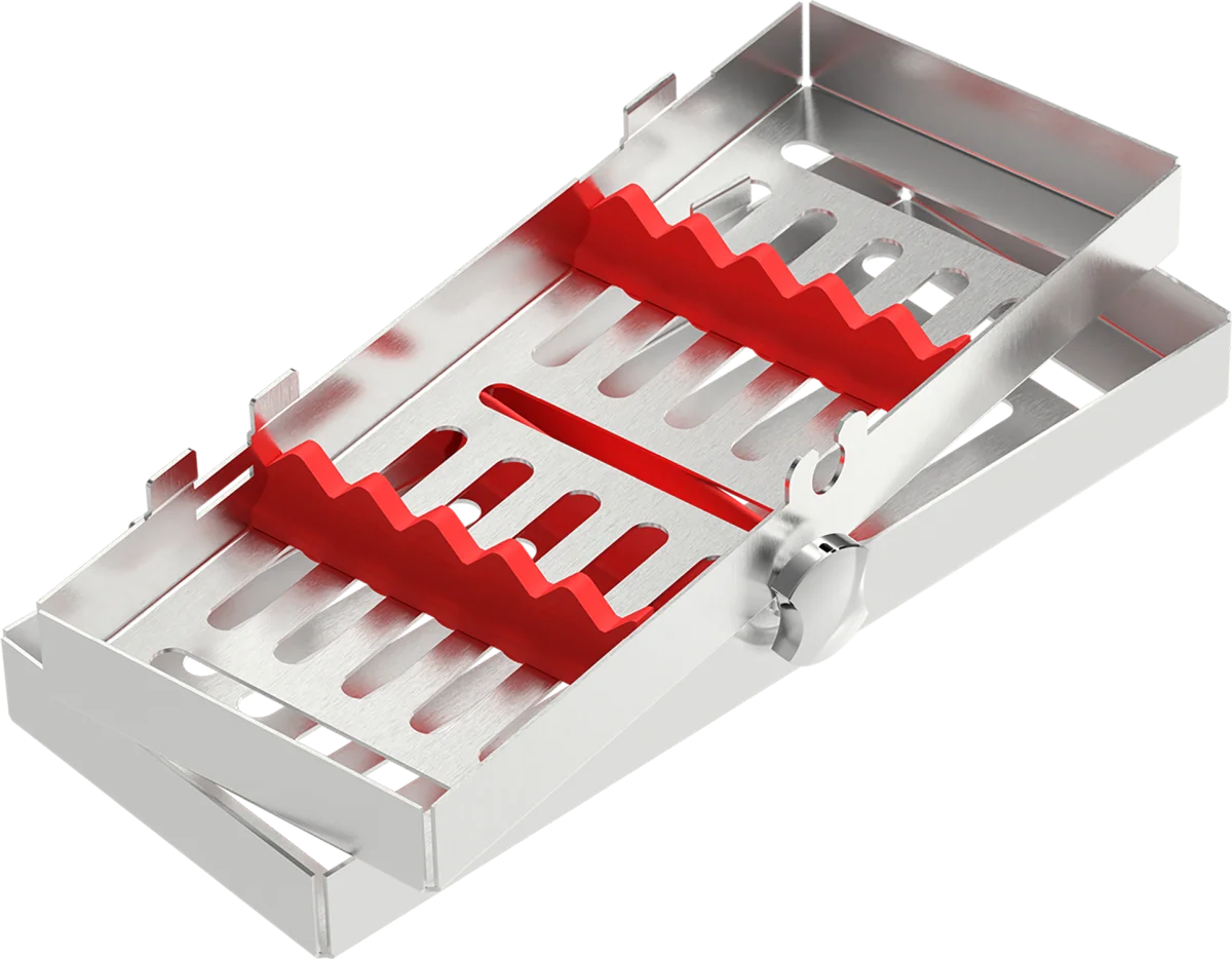 Locking tray per 5 strumenti (rosso)