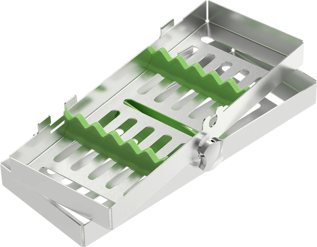 Locking tray per 5 strumenti (verde)