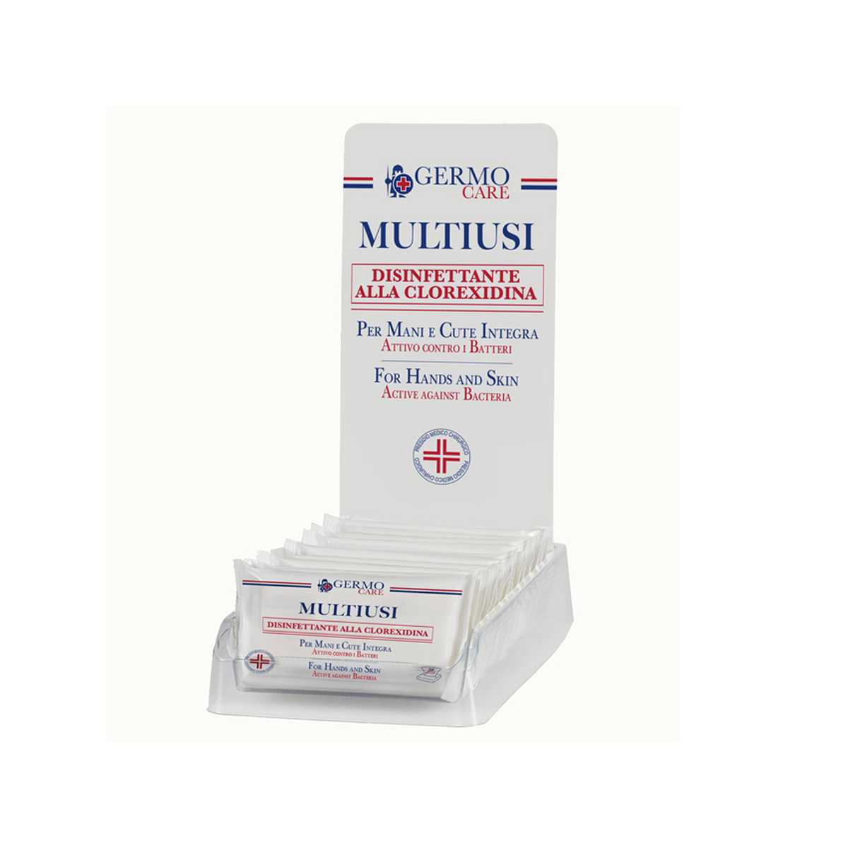 FLOW PACK 20 SALVIETTINE DISINFETTANTI MULTIUSI ALLA CLOREXIDINA