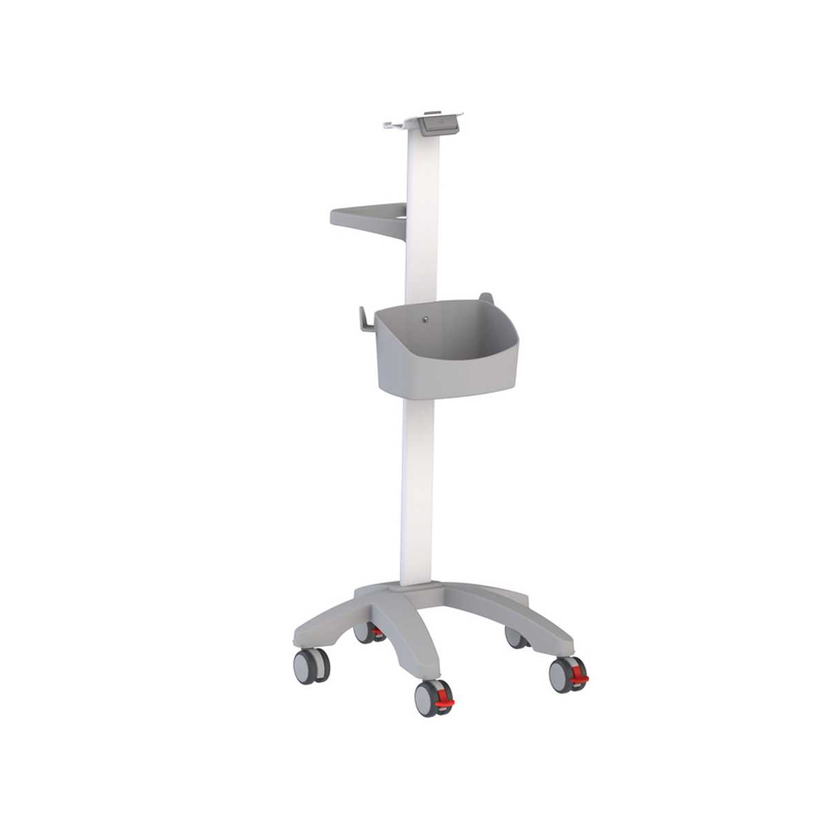 CARRELLO PER MONITOR PAZIENTE – richiede piastra adattatrice