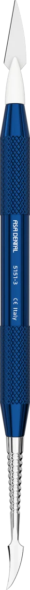 Manico blu + 2 punte