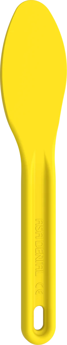 Spatola in plastica gialla