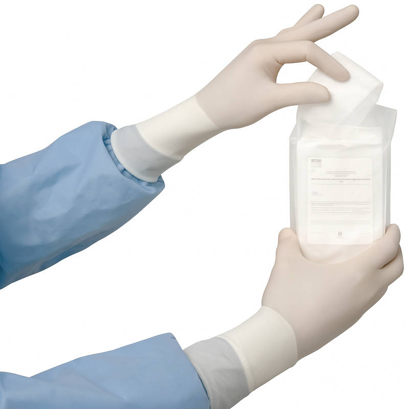 COMPRESSE DI GARZA PIEGATA IN COTONE NON STERILE