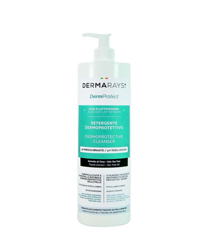 DermProtect – 1000 ml. <br>
Detergente dermoprotettivo delicato
