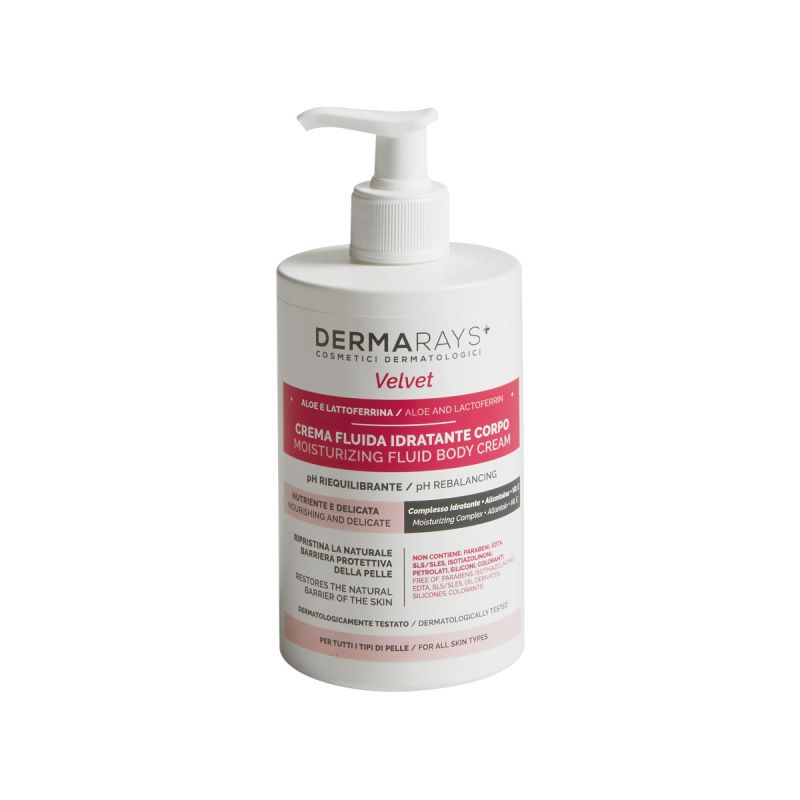 Velvet – 500 ml. <br>
Crema fluida idratante corpo